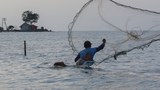 Indonesian coastal residents stand firm while Java Sea swallows up their village