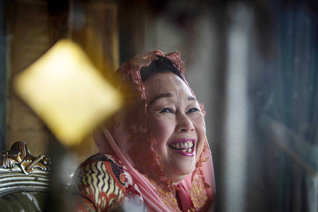 Sinta Nuriyah Wahid ketika diwawancara di kediamanannya di Ciganjur, Jakarta Selatan, 30 April 2018. (Afriadi Hikmal/BeritaBenar)