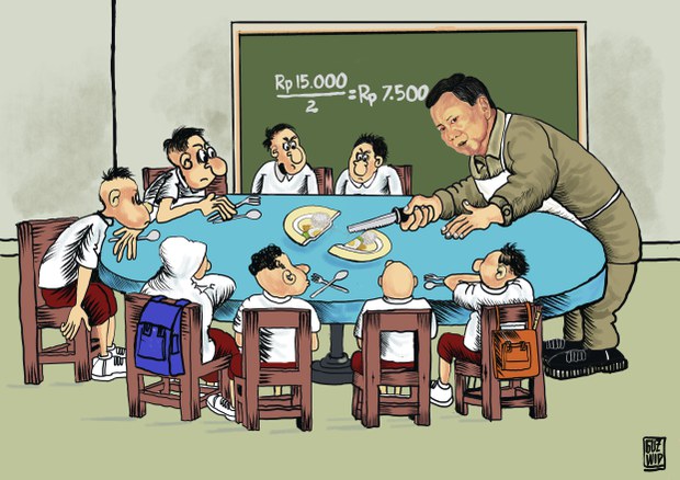 Makan siang Rp7.500, makan apa? Makan janji!