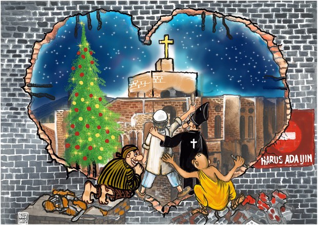 Selamat merayakan Natal, damai di dunia
