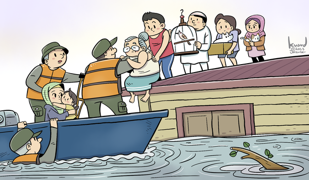 น้ำท่วมใต้ ไทยช่วยไทย ใส่ใจทุกชีวิต